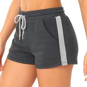 Alexis Ren NYX Dark Gray Athletic Shorts | Women’s Workout Lounge Running Shorts